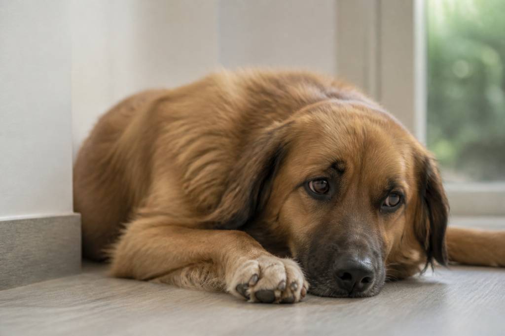 6 signes que votre chien est malheureux